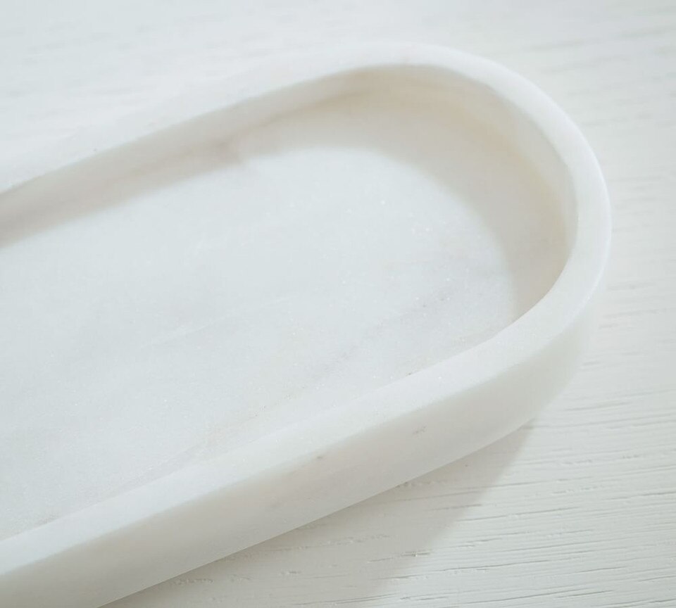 Marble Desk Accessory Oval Tray Pottery Barn Australia